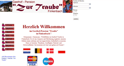 Desktop Screenshot of pension-traube.de