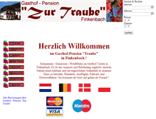 Tablet Screenshot of pension-traube.de